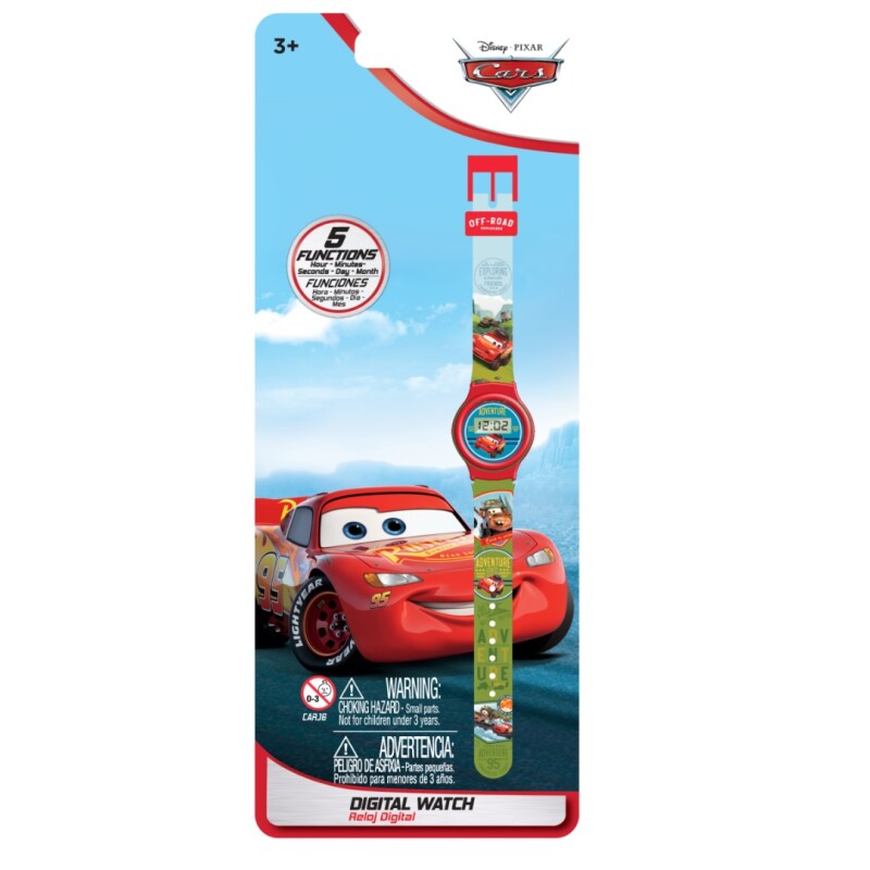 Reloj Digital Cars Disney Pixar 5 Funciones Reloj Digital Cars Disney Pixar 5 Funciones