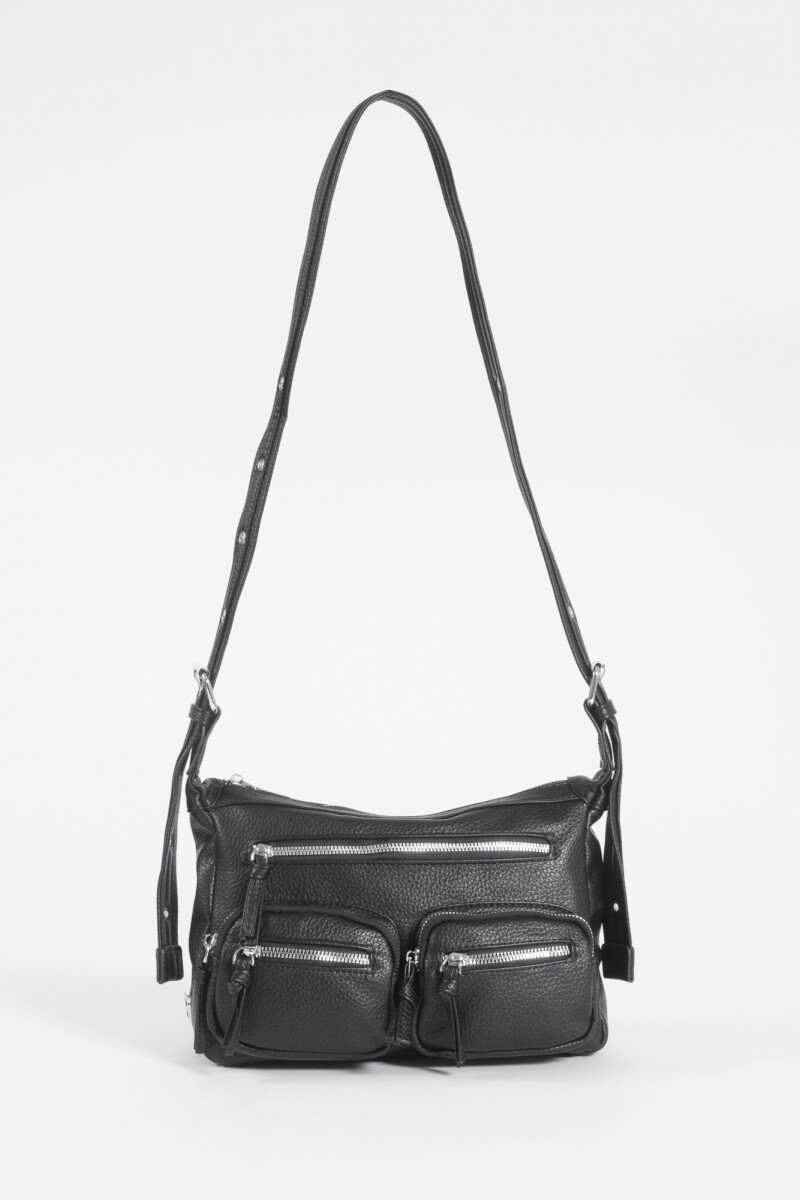 Bandolera doble bolsillo negro
