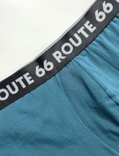 Boxer de algodon con lycra liso Fresh Petroleo
