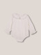 Camisa Body Con Cuello De Ondas Blanco