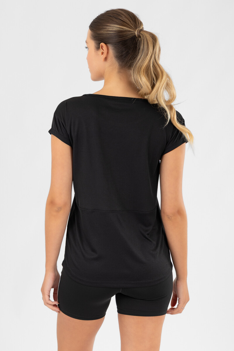 T-shirt piuma Negro