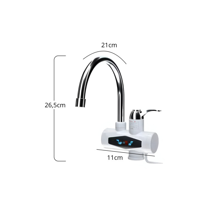 Calentador de agua instantáneo baño y cocina BLANCO