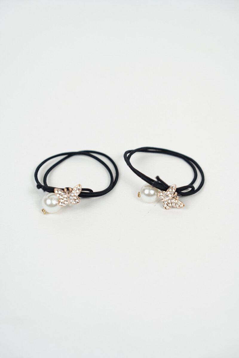 Gomita De Pelo Pepi Set 2 Un. - Negro 