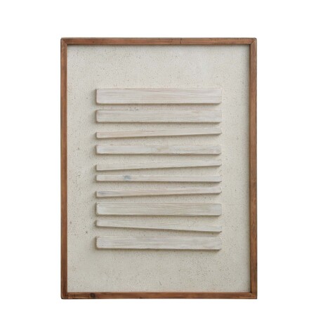 CUADRO MADERA NATURAL-BEIGE FE8705