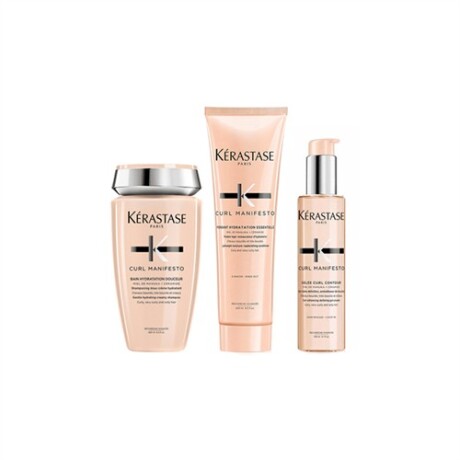 Kérastase Curl Manifesto Bain 250 ml + Fondant 250 ml + Potenciador de rulos 150 ml Kérastase Curl Manifesto Bain 250 ml + Fondant 250 ml + Potenciador de rulos 150 ml