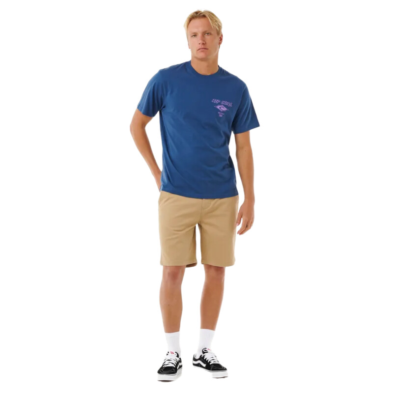 Remera Rip Curl Fade Out Icon - Azul Remera Rip Curl Fade Out Icon - Azul