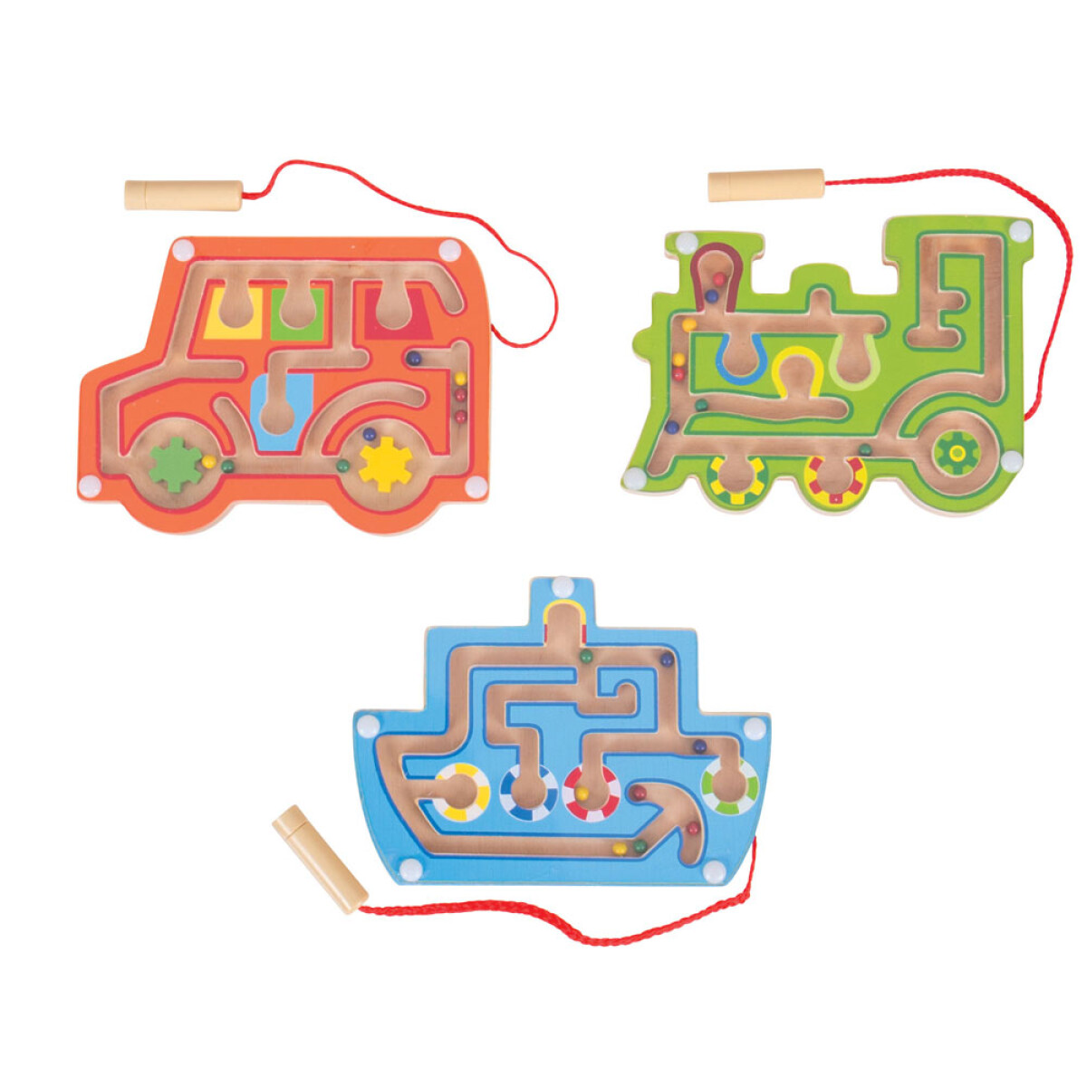 Juego Infantil Laberinto Magnético de Madera 