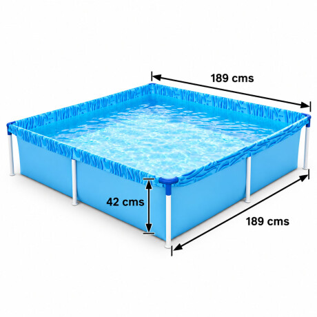 Piscina Infantil Mor 1500L Estructural Metálica Lona PVC Azul