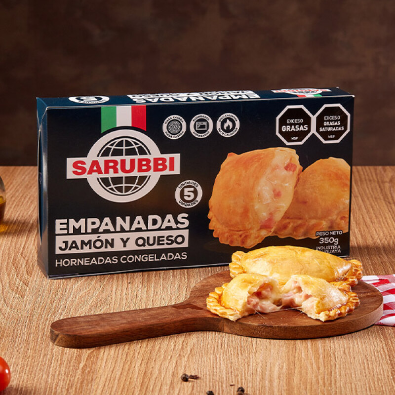 Empanadas jamón y queso Sarubbi - 5 uds. - 350 gr Empanadas jamón y queso Sarubbi - 5 uds. - 350 gr