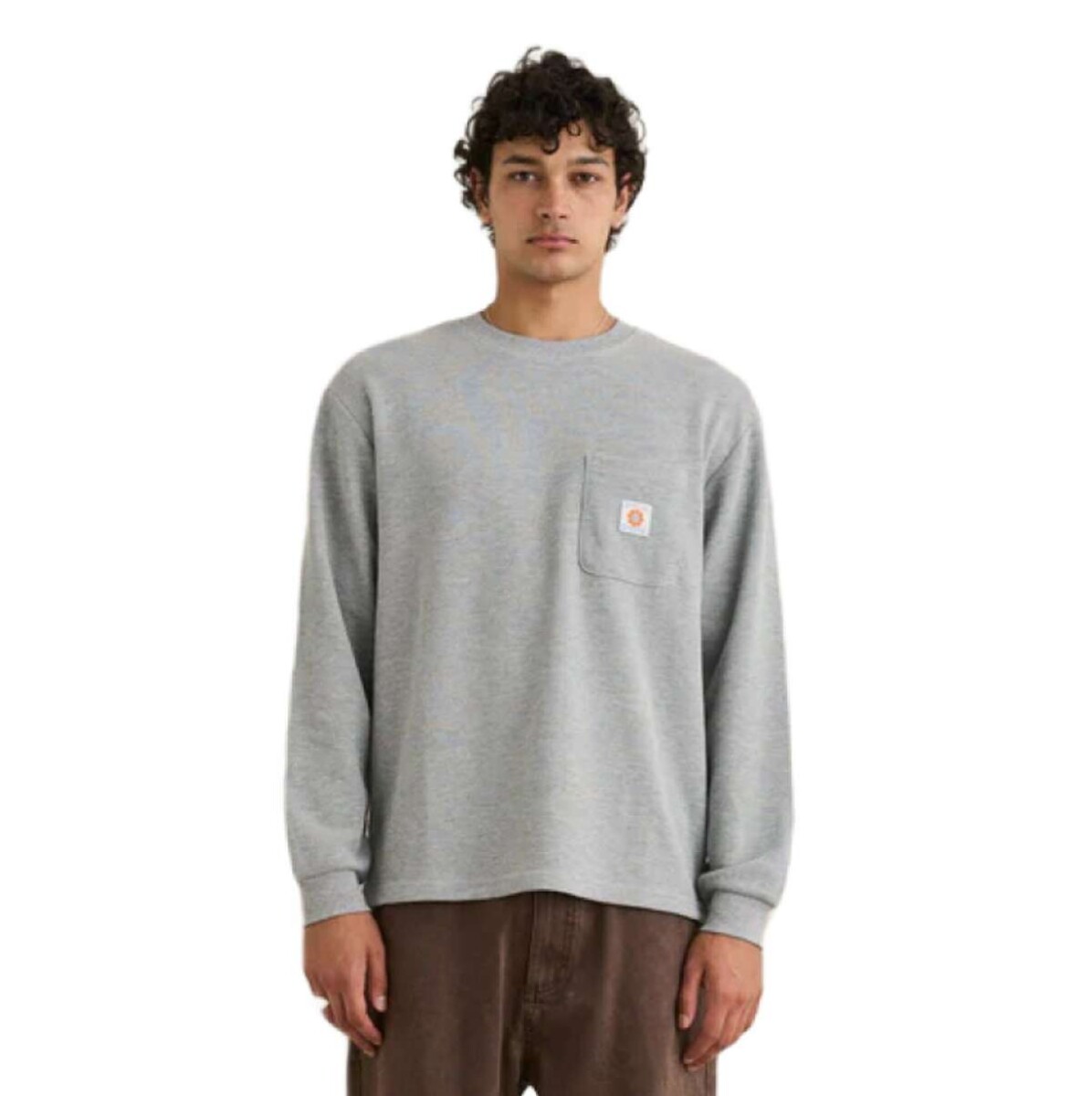 Remera Rhythm Vintage Pocket Waffle - Gris 
