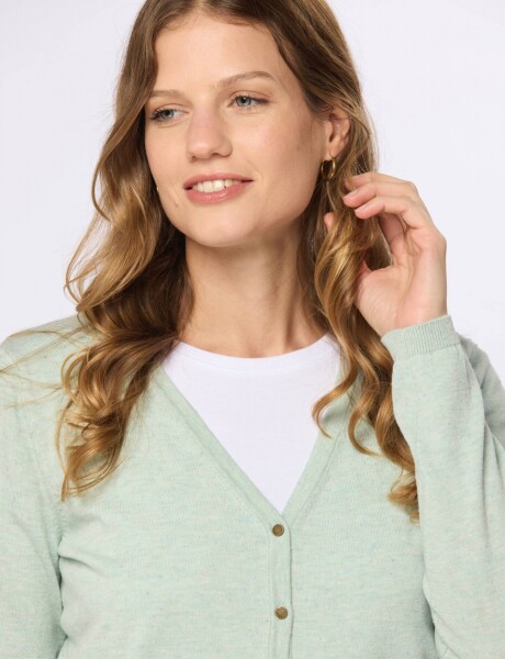 CARDIGAN LISO Verde
