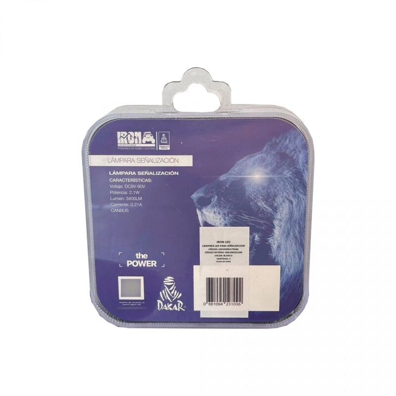 Kobo Lampara Led Iron Ir100 12V Doble Polo/Desparejas 21/5 Blanca Canbus Kobo Lampara Led Iron Ir100 12V Doble Polo/Desparejas 21/5 Blanca Canbus