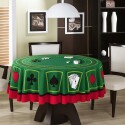 MANTEL REDONDO CASINO POKER 160CM Verde