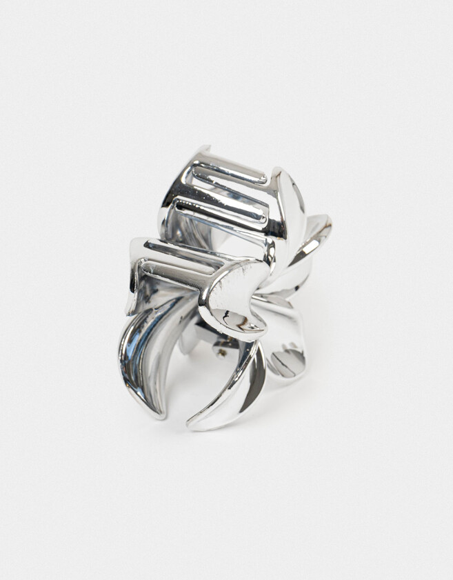 Broche Hawaianas Broche Con Flor - Plateado