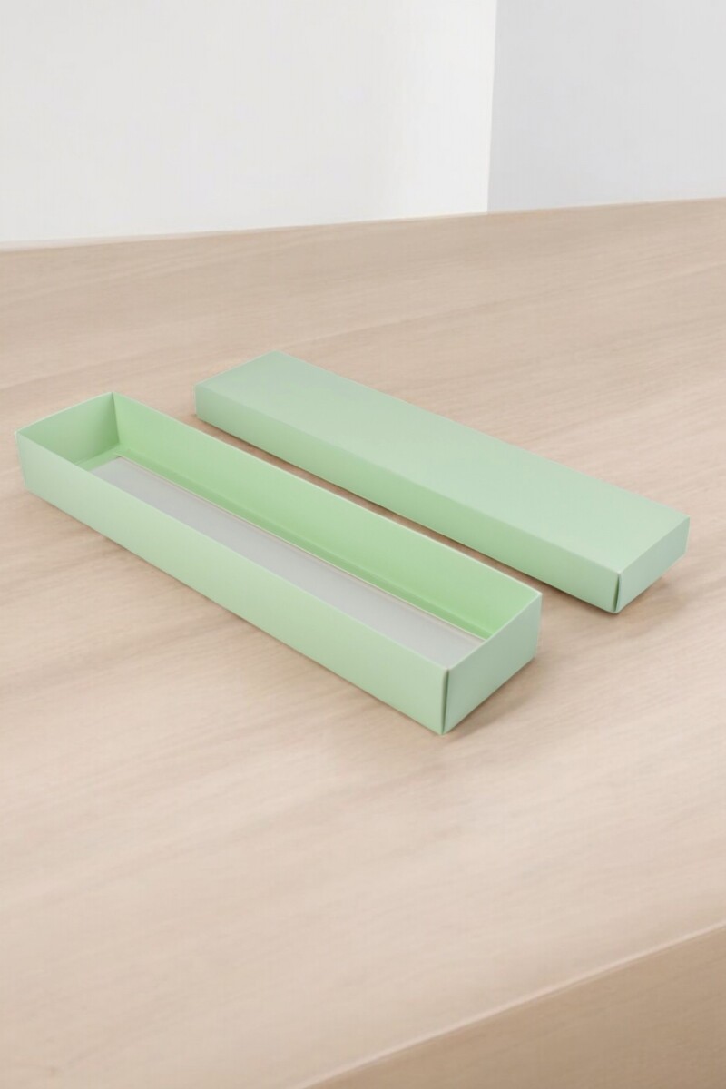 Caja Rectangular 7x32x4 cm - VERDE AGUA 