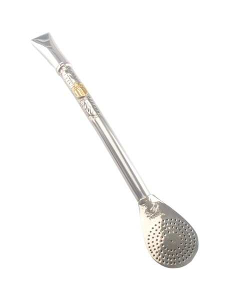 Bombilla de alpaca y bronce A14