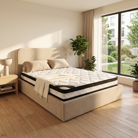 Sommier Baul 2 Plazas HAMPTONS Mercury Con Respaldo Sommier Baul 2 Plazas HAMPTONS Mercury Con Respaldo