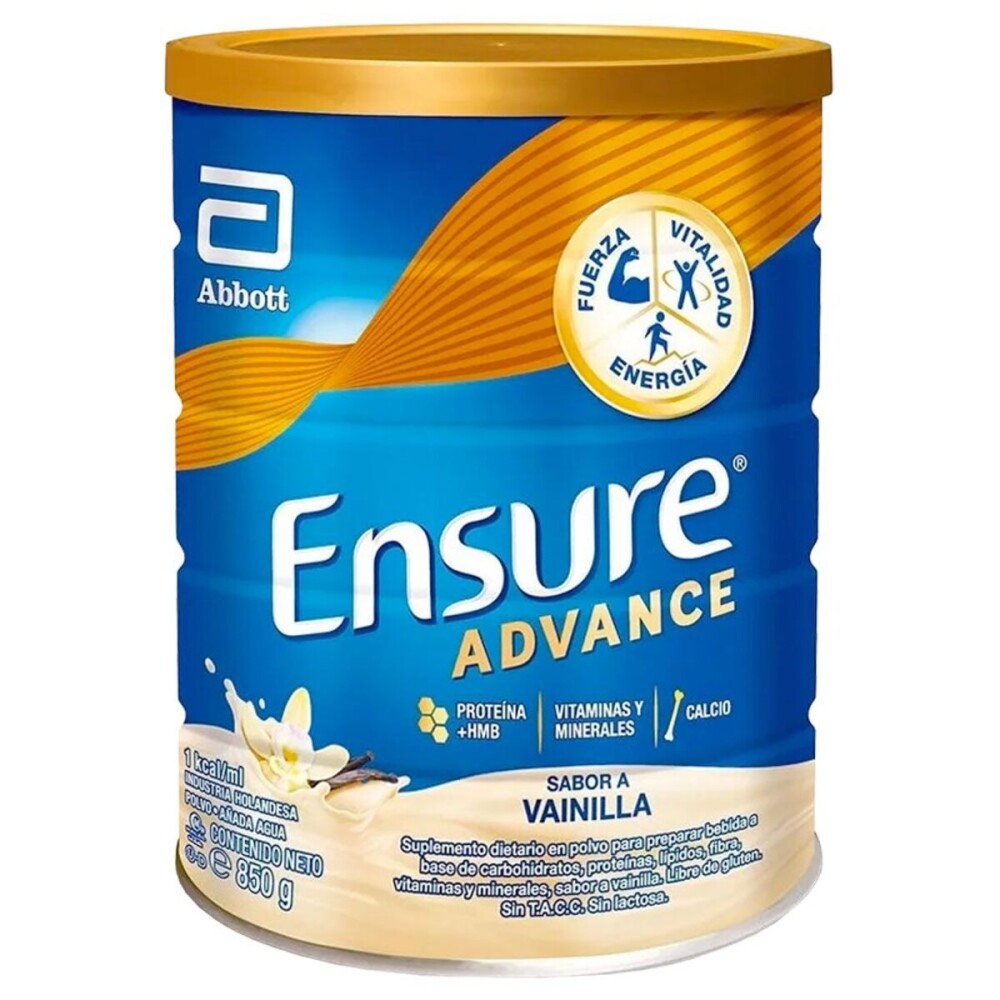 ENSURE ADVANCE PVO. VAINILLA FR. X 850 G única