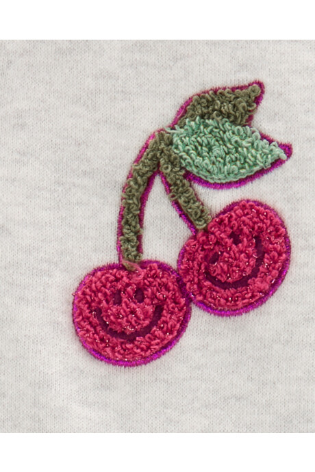 Campera de algodón, con bordados Campera de algodón, con bordados