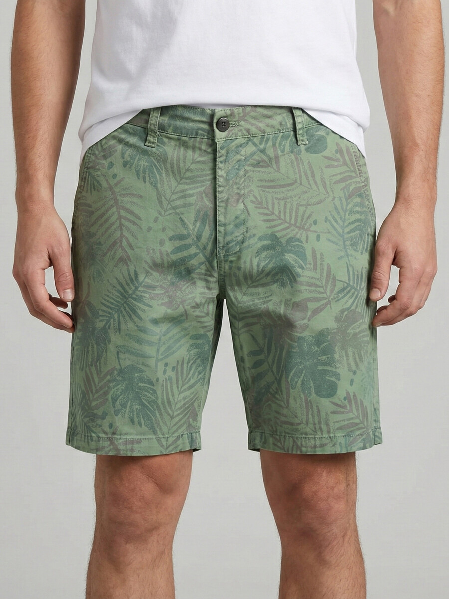 BERMUDA CHINA PRINT VERDE OSC. 