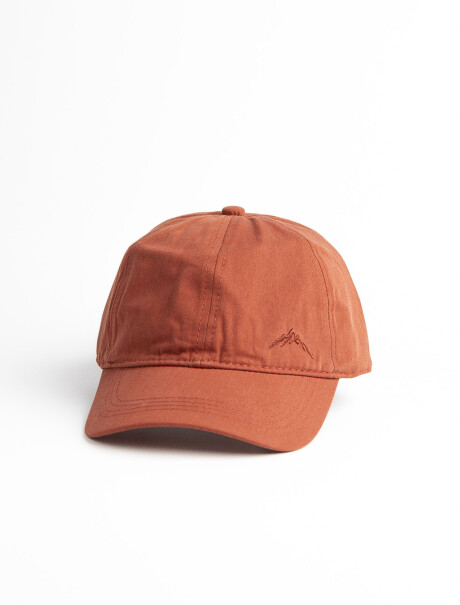 Gorro con Visera Algodón Terracota