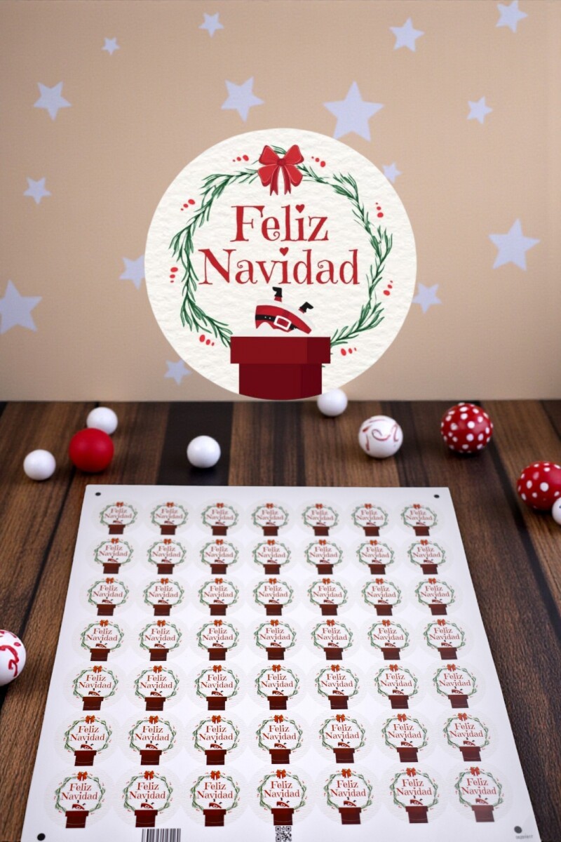 Stickers navidad placha - DISEÑO 14 