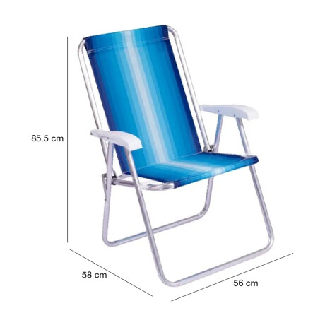 Set Sillas x2 Alum 120Kg + Sombrilla + Saca Arena Playa MOR Celeste/azul