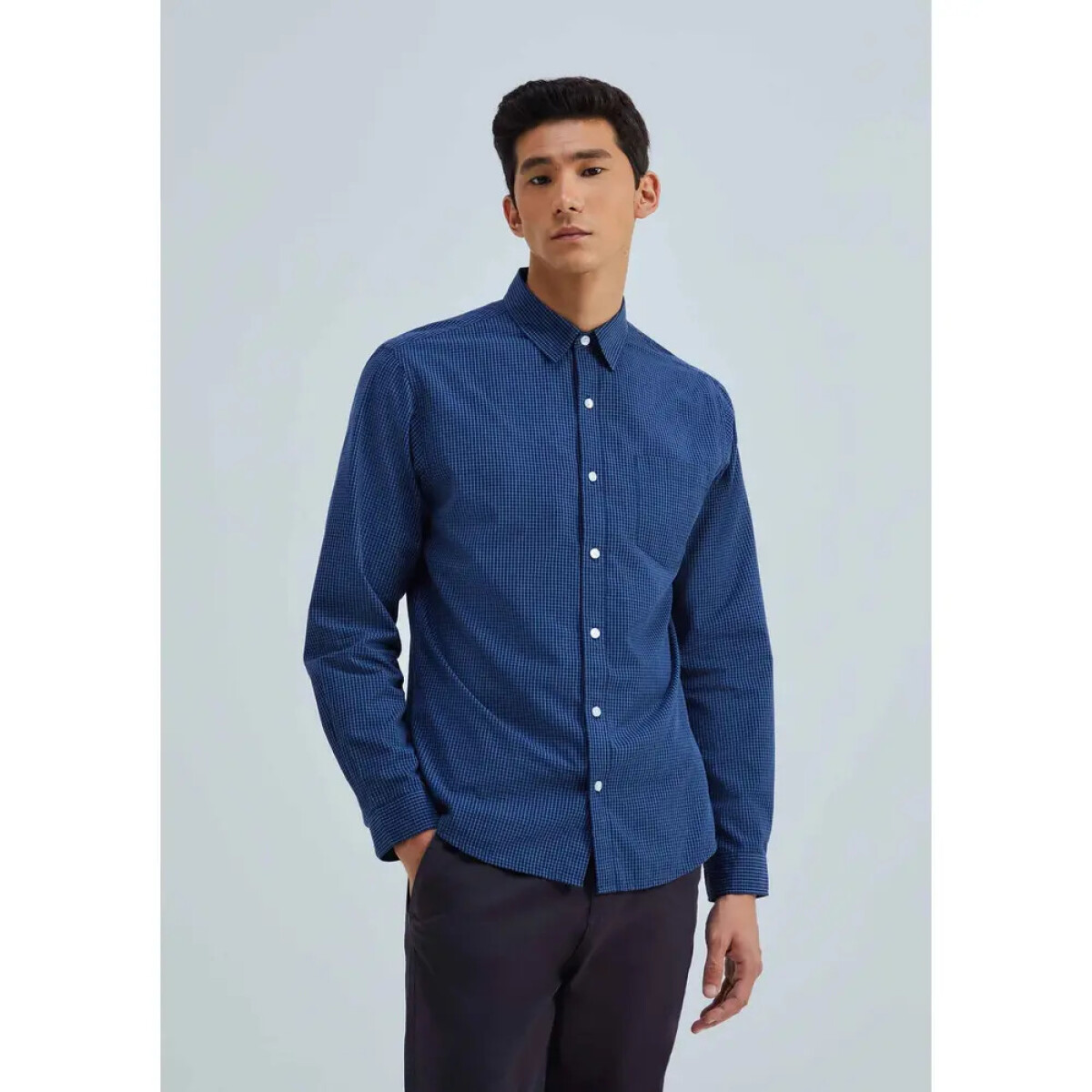 CAMISA MASC - AZUL CARIBE/CHUMBO/BLANCO 