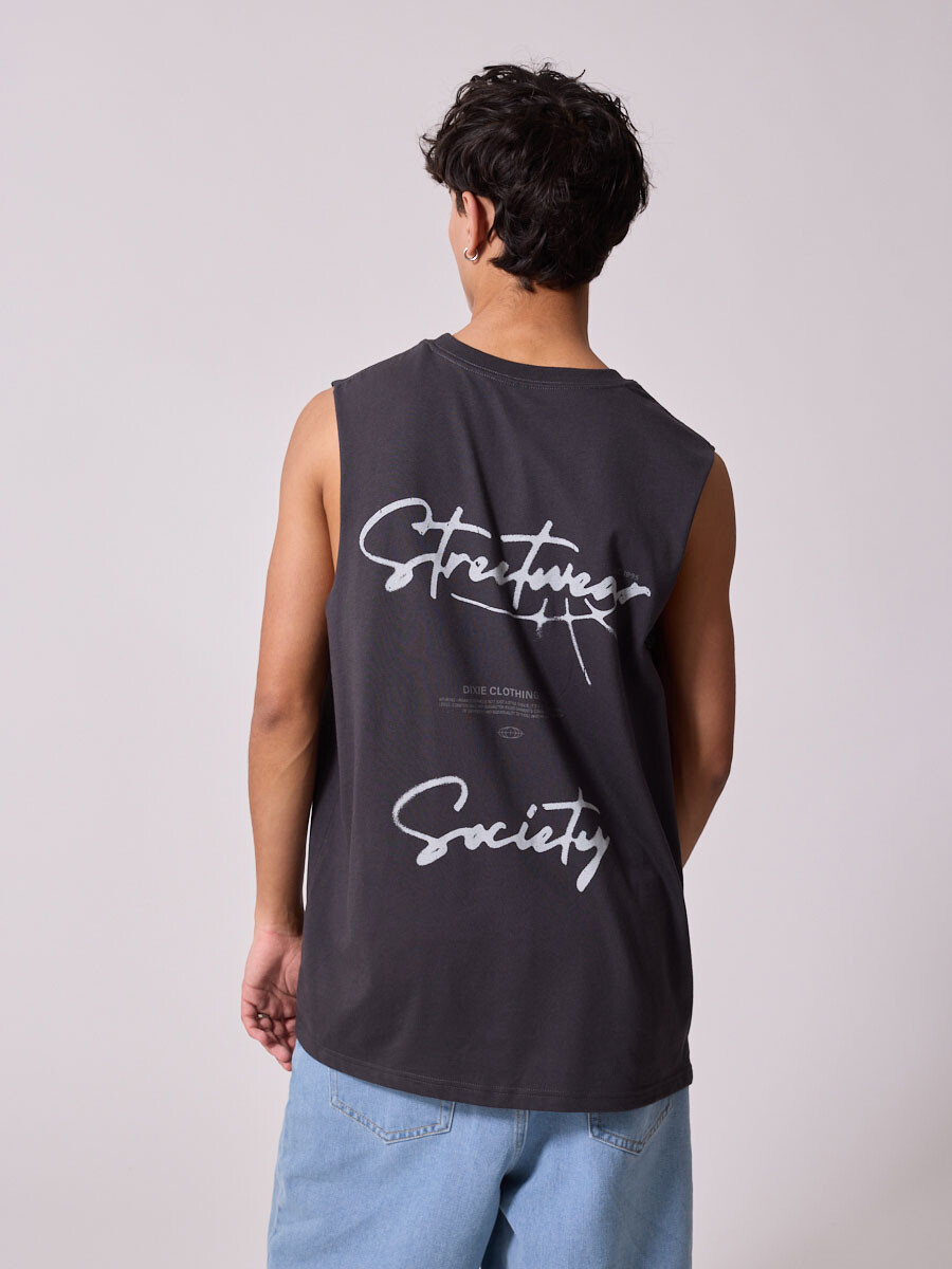 MUSCULOSA RUNDA DIXIE Gris Oscuro
