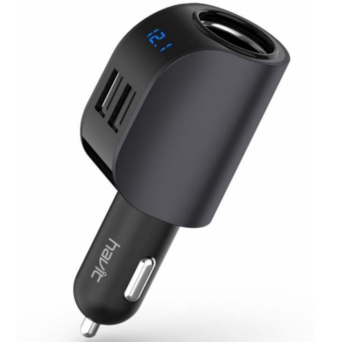 Cargador de Auto Havit H237 Led Black 