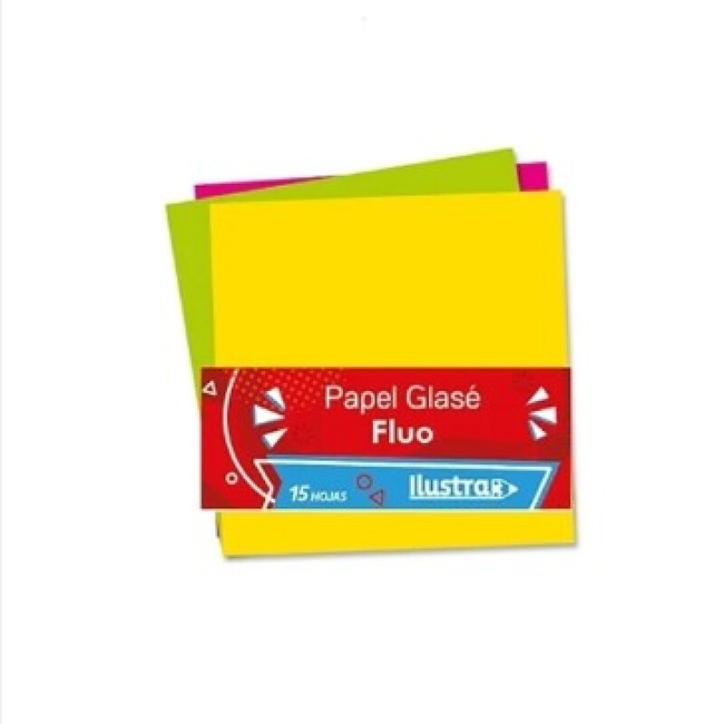 Papel glase fluo Unica