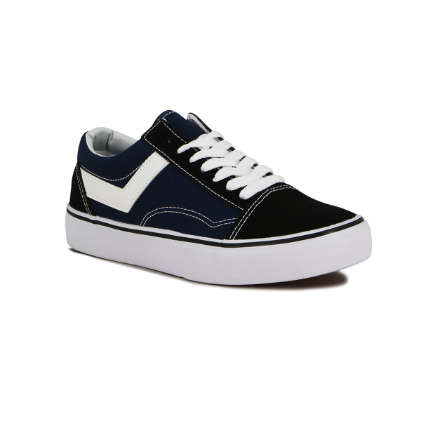 Pony Champion Old School Casual Lona-gamuza Negro-marino Negro-marino