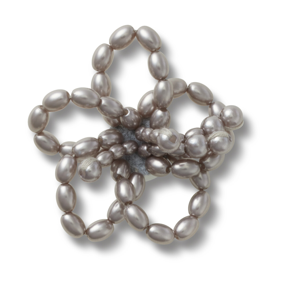 Jibbitz Black Pearl Beaded Floral 