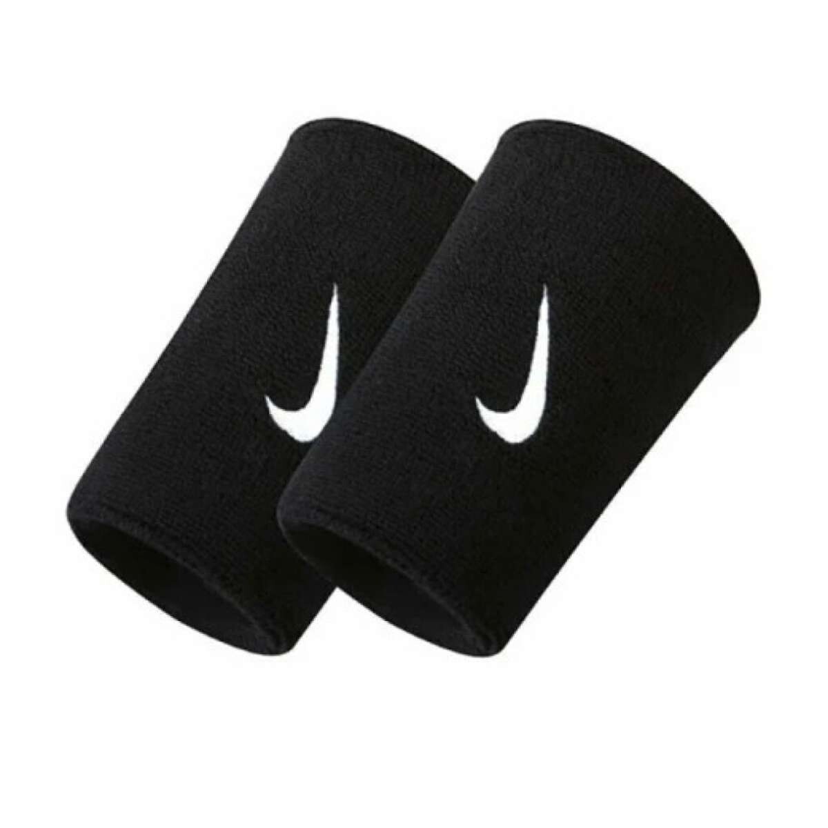Muñequeras Nike Swoosh Doublewide Wristbands Unisex - Negro 