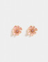 Aros Pasantes Con flores Aros Pasantes Flor Esmaltada - Dorado