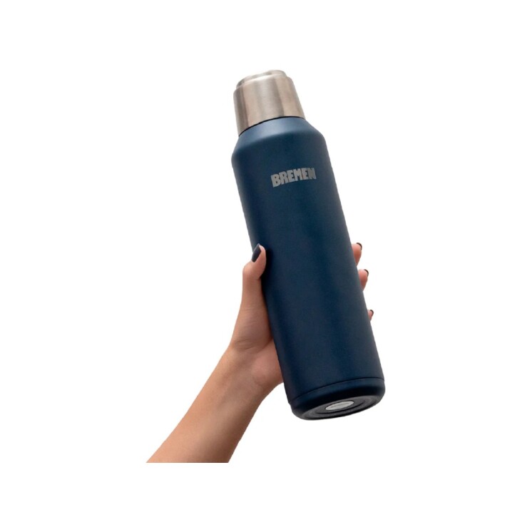 Termo Bremen 1 L Acero Inoxidable con Pico Cebador 360° Azul Termo Bremen 1 L Acero Inoxidable con Pico Cebador 360° Azul