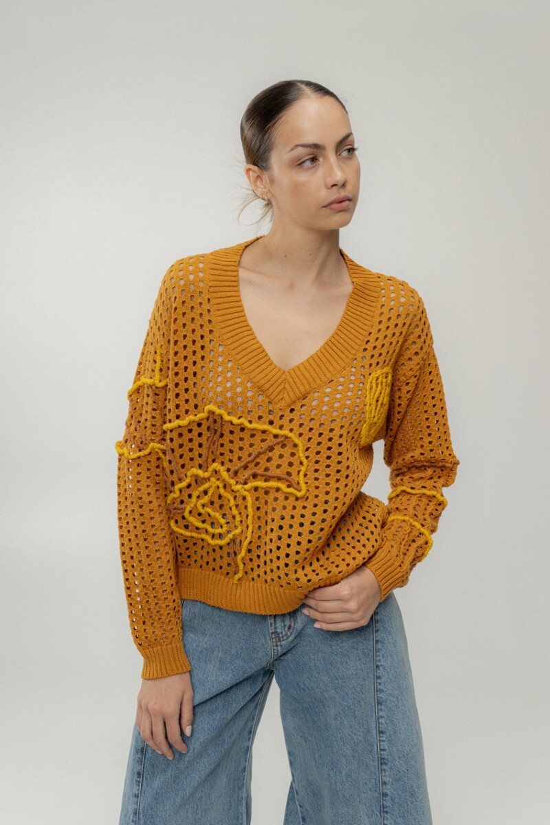 BUZO CARACOL - Mostaza 