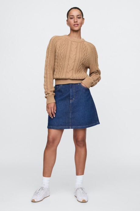 Buzo Algodón Ochos Mujer Camel Hair