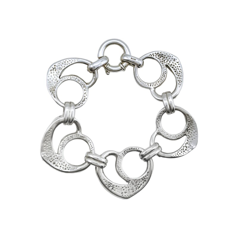 Pulsera Corazónes-Plata 925-Sin piedra-PU3037 sinpiedra