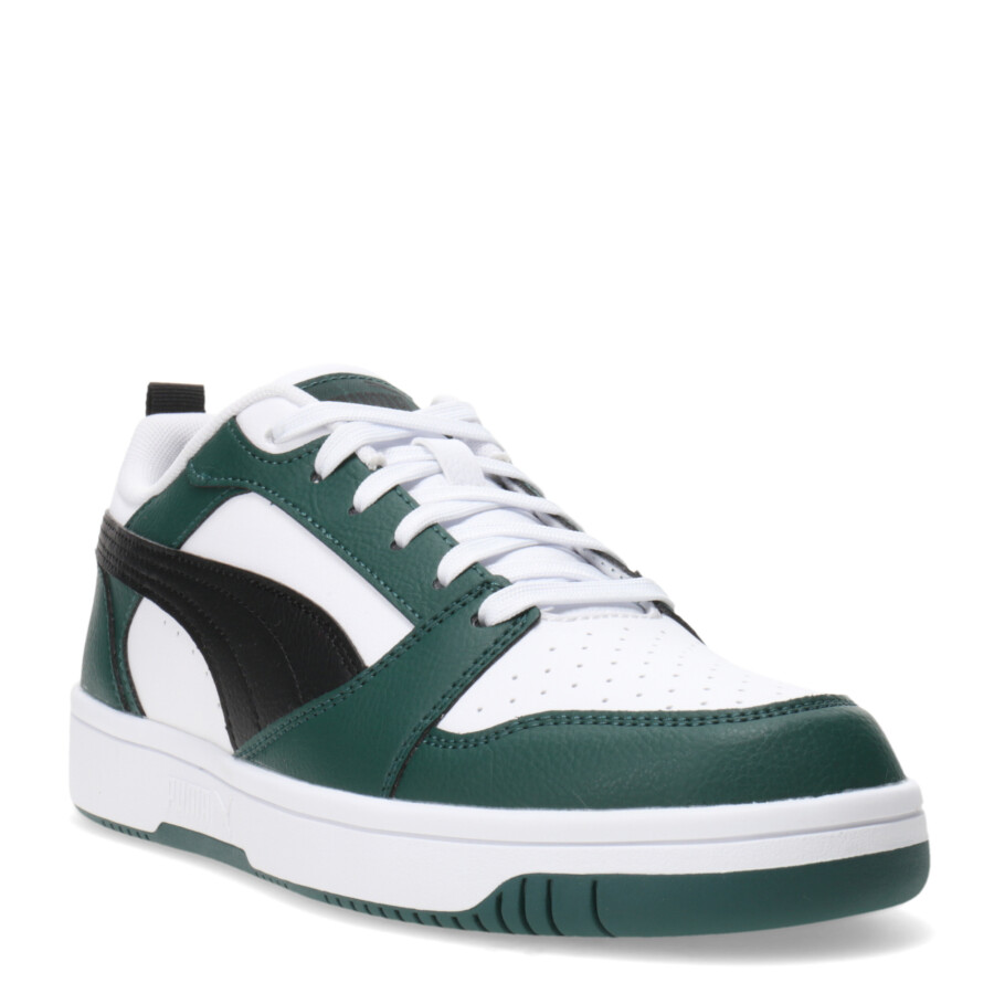 Championes de Hombre Puma Rebound V6 Low Blanco - Verde - Negro