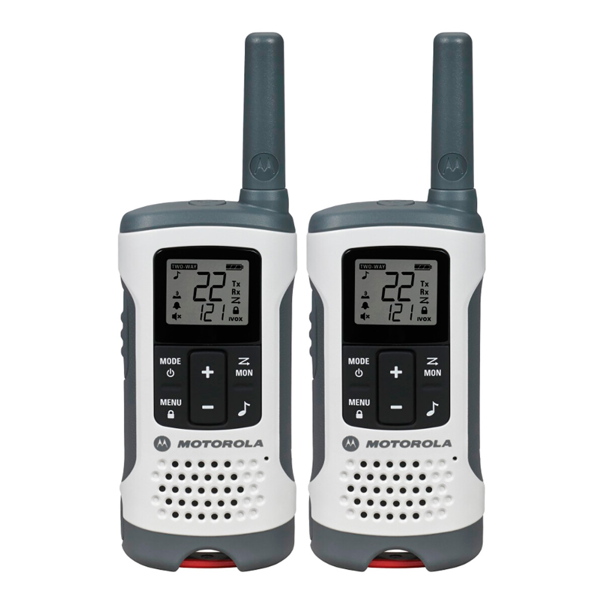 Motorola - Handy 2 Vias Talkabout T260 - Alcance: 40KM. Hasta 33 Canales C/u con 121 Codigos de Priv - 001 