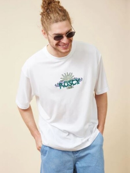 T-SHIRT RUSTY PARME BLANCO