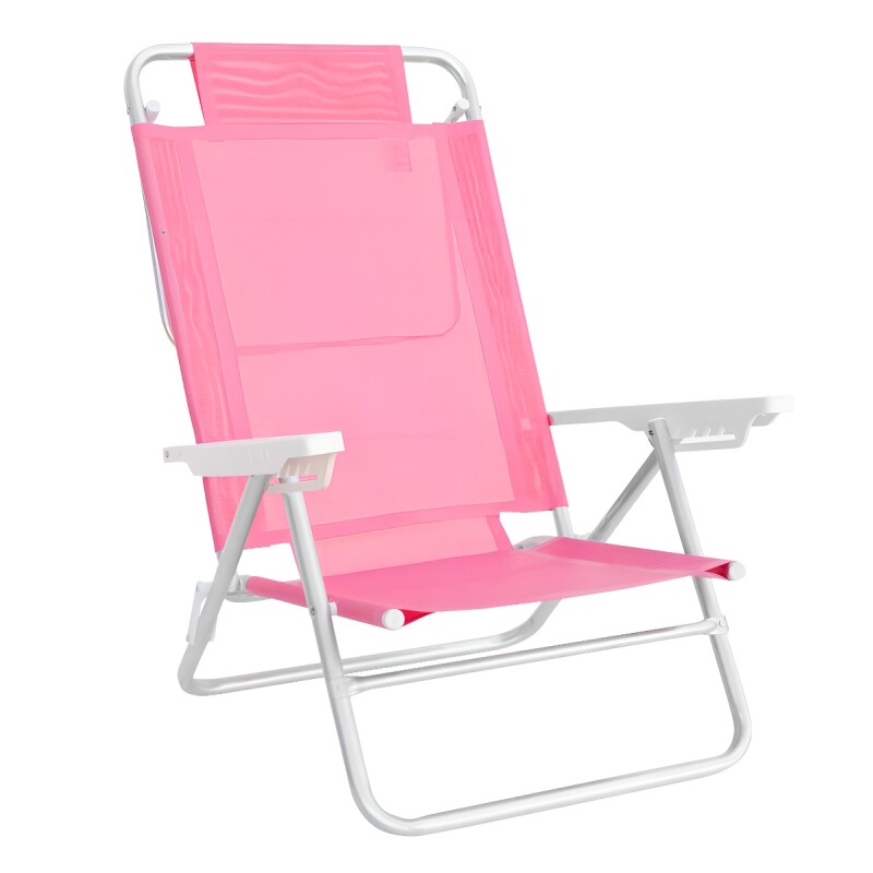 Reposera Silla Playa Reposera Aluminio Mor Summer - Color Rosa 6 Posiiciones Reposera Silla Playa Reposera Aluminio Mor Summer - Color Rosa 6 Posiiciones