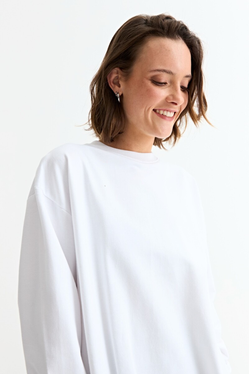 Vestido m/l de algodón BLANCO