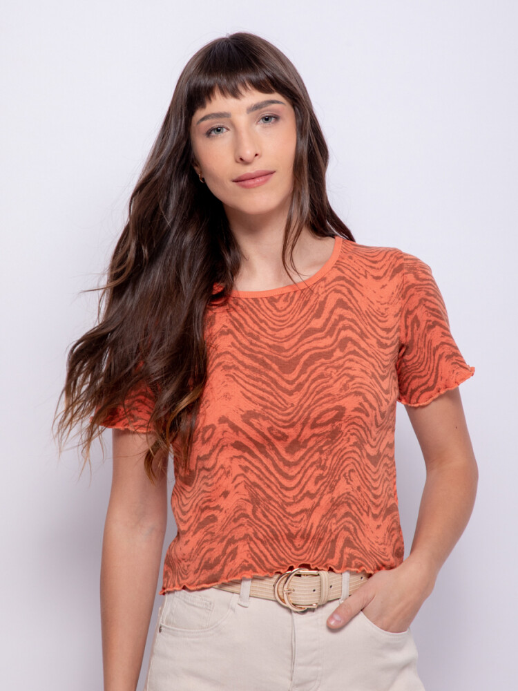 REMERA DEFRED Coral Oscuro