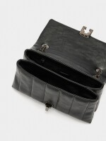 Bolso De Hombro Acolchado negro