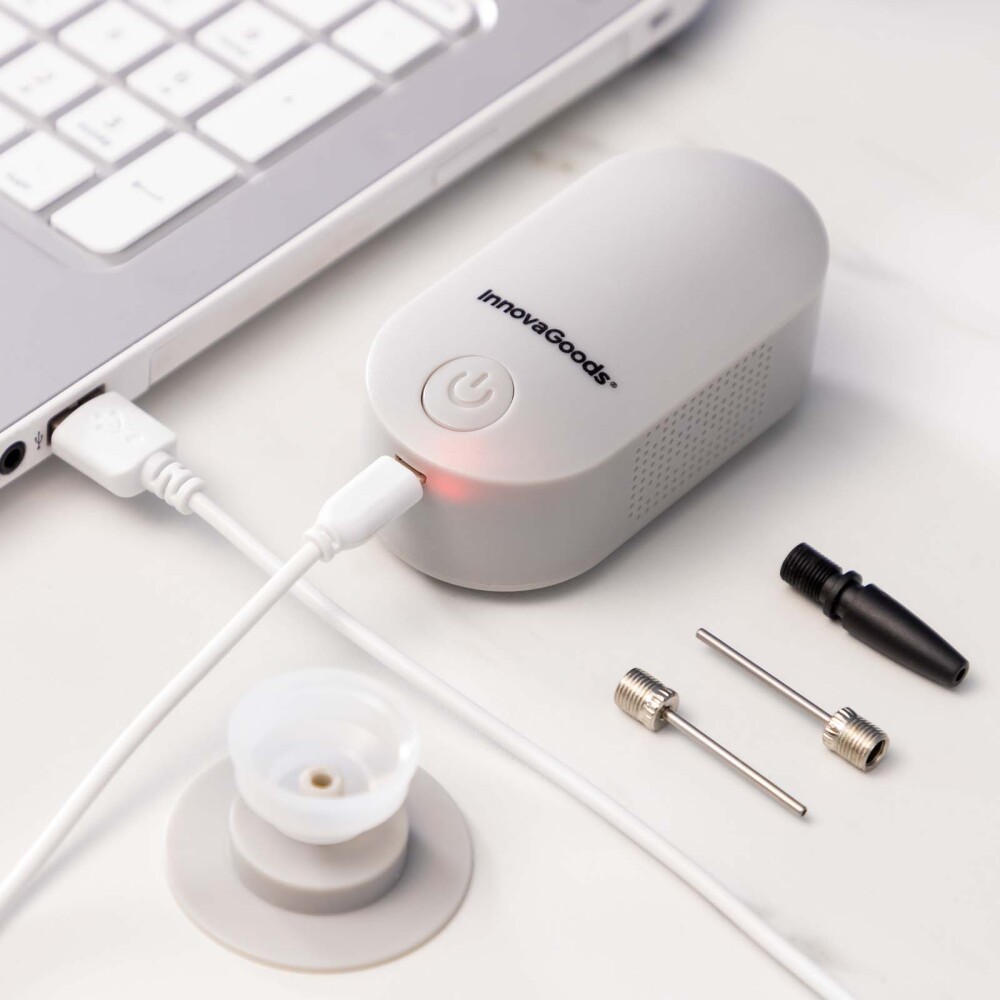 INFLADOR BOMBA VACÍOREC 2EN1 ABS GRIS INNOVAGOODS