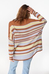 Sweater Flow Celeste/Amarillo