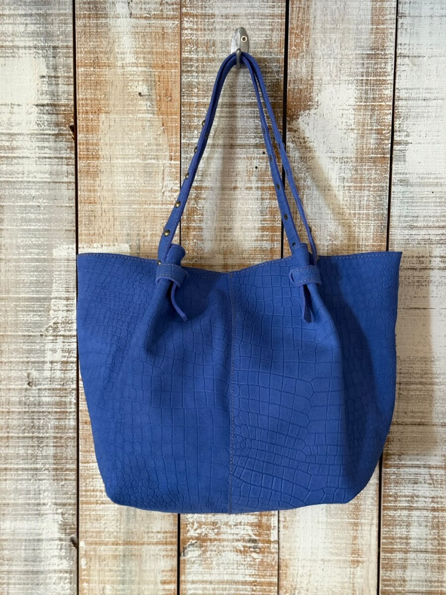 Cartera Josephine - Azul Croco 