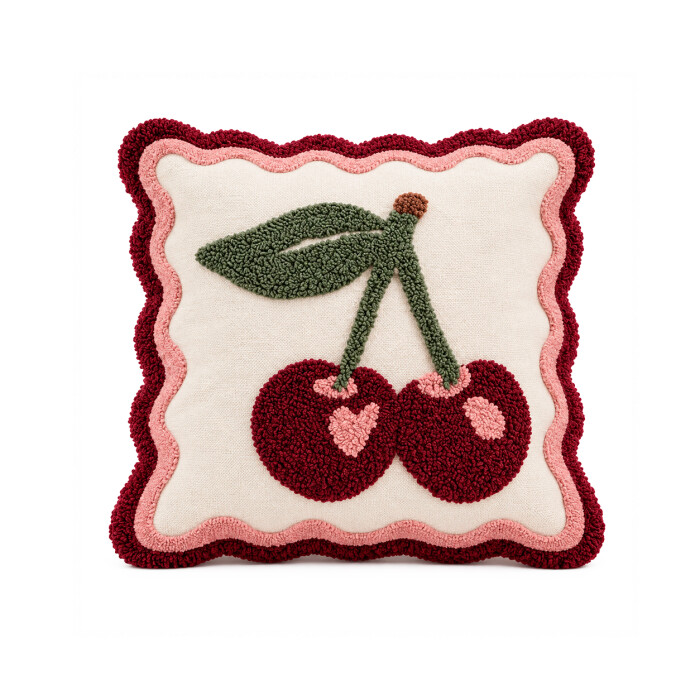 Almohadón Cerezas 45cx45CM Almohadón Cerezas 45cx45CM